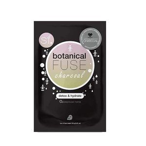 SF Glow Botanical Fuse Sheet Mask - Charcoal | Detoxifying & Purifying | 4 Count